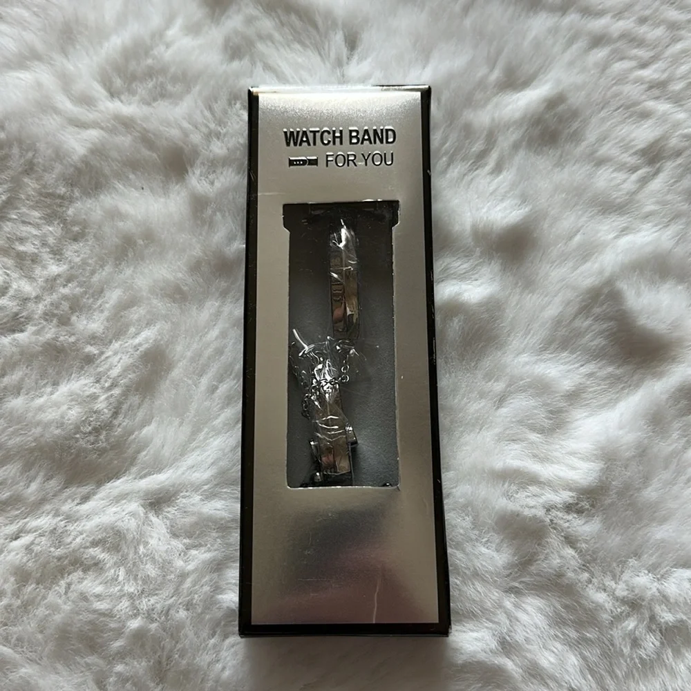 Silver google pixel watchband